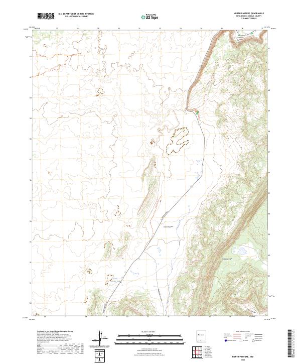 North Pasture, NM — USGS 7.5-minute topo (2023)