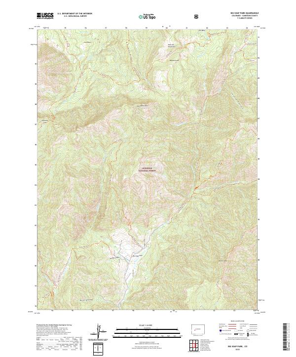 Big Soap Park, CO — USGS 7.5-minute topo (2022)