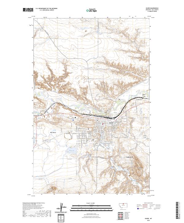 Havre, MT — USGS 7.5-minute topo (2024)