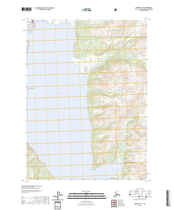 Seward A-7 SE, AK — USGS 7.5-minute topo (2023)