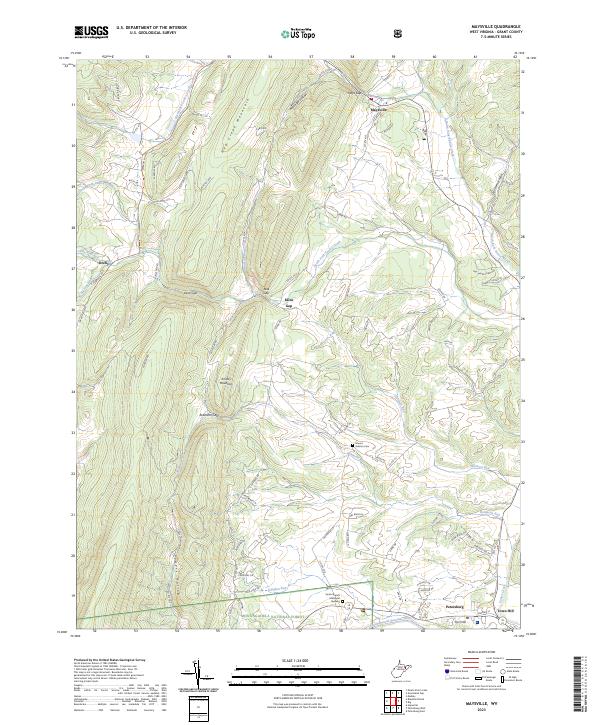 Maysville, WV — USGS 7.5-minute topo (2023)