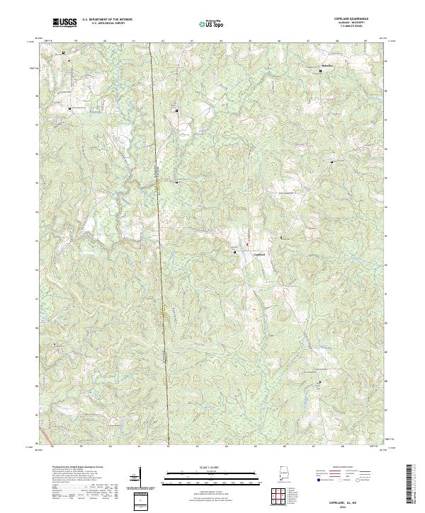 Copeland, AL-MS — USGS 7.5-minute topo (2024)