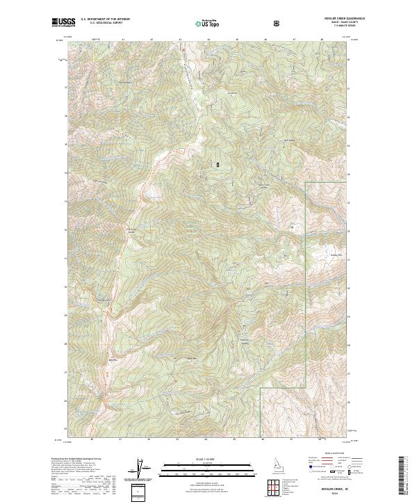 Kessler Creek, ID — USGS 7.5-minute topo (2024)