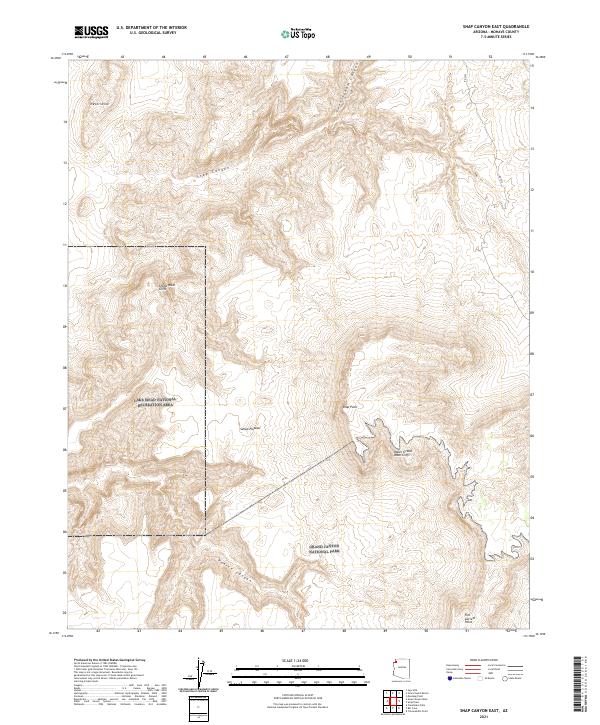 Snap Canyon East, AZ — USGS 7.5-minute topo (2021)