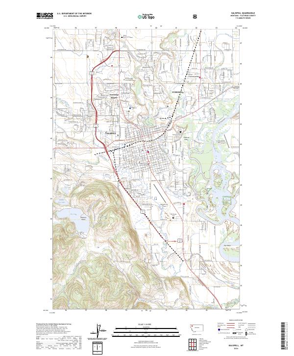 Kalispell, MT — USGS 7.5-minute topo (2024)