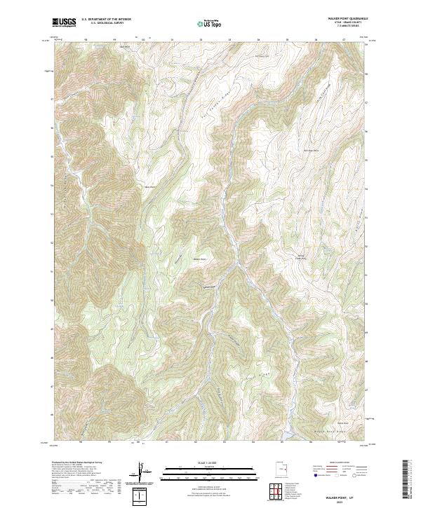Walker Point, UT — USGS 7.5-minute topo (2023)