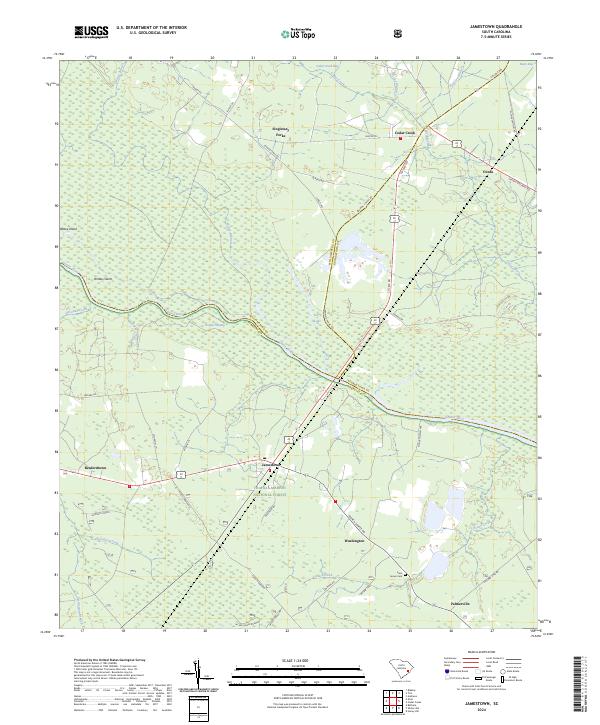 Jamestown, SC — USGS 7.5-minute topo (2024)