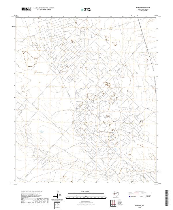 7 L Ranch, TX — USGS 7.5-minute topo (2022)