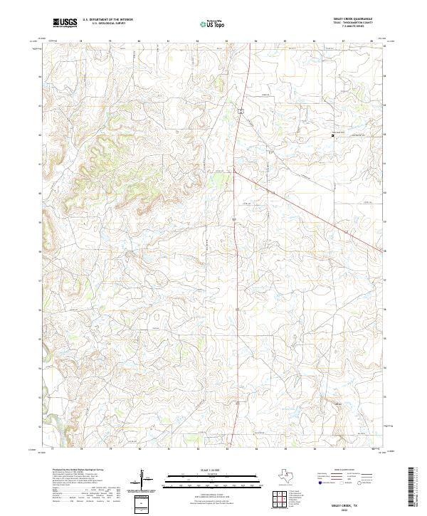 Sibley Creek, TX — USGS 7.5-minute topo (2022)