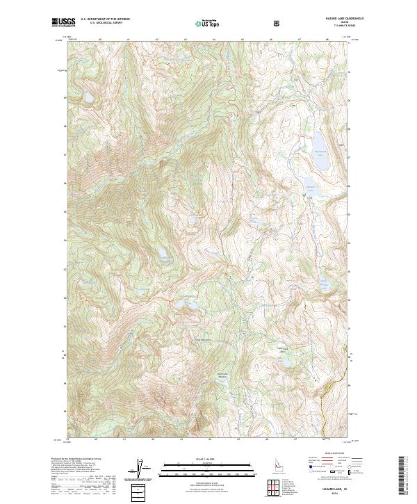 Hazard Lake, ID — USGS 7.5-minute topo (2024)