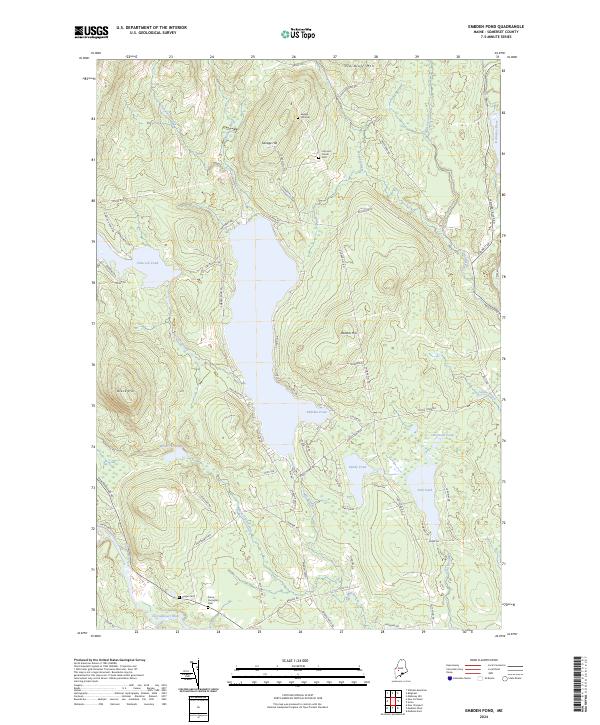 Embden Pond, ME — USGS 7.5-minute topo (2024)