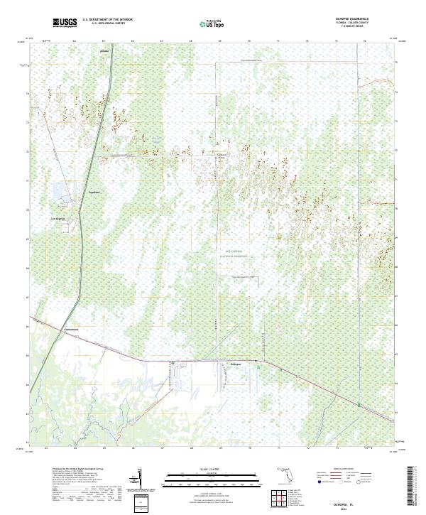 Ochopee, FL — USGS 7.5-minute topo (2024)