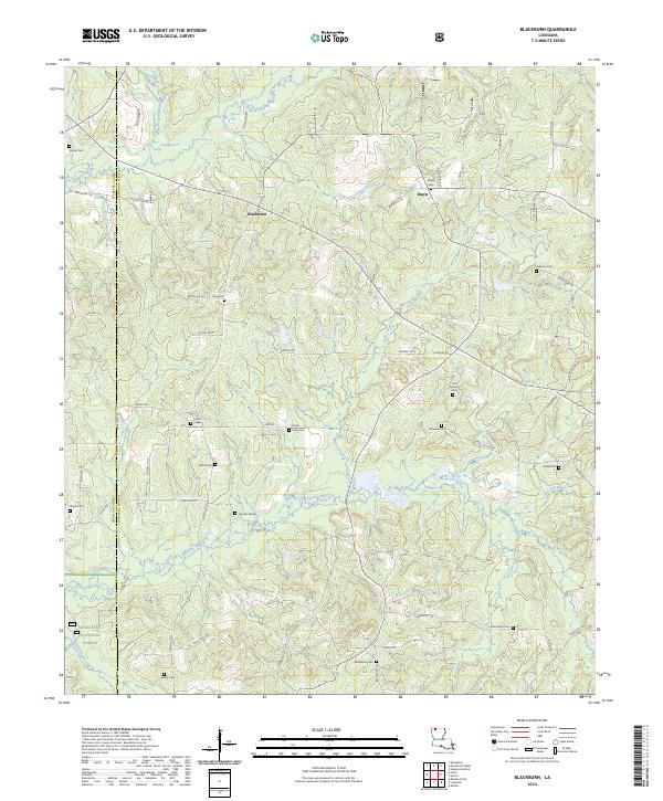 Blackburn, LA — USGS 7.5-minute topo (2024)