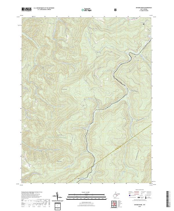 Snyder Knob, WV — USGS 7.5-minute topo (2023)