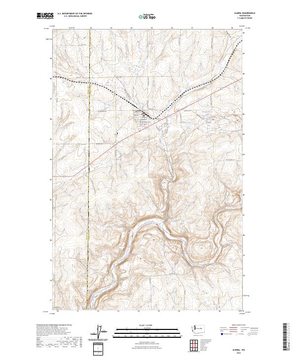 Almira, WA — USGS 7.5-minute topo (2023)