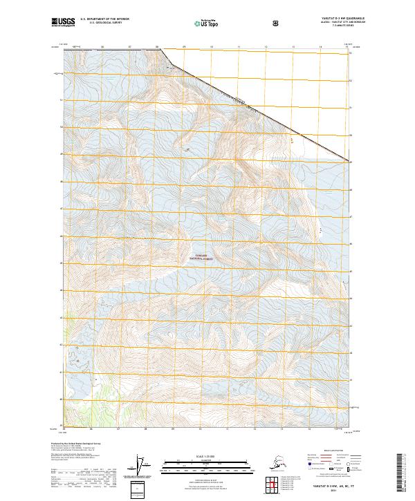 Yakutat D-3 NW, AK-BC-YT — USGS 7.5-minute topo (2021)