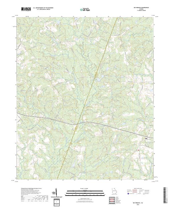 Bay Branch, GA — USGS 7.5-minute topo (2024)