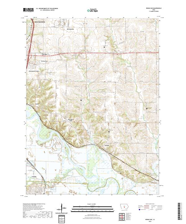 Rising Sun, IA — USGS 7.5-minute topo (2022)