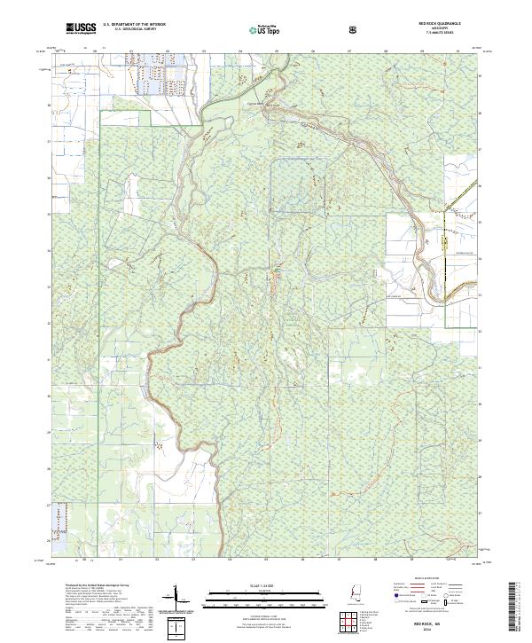 Red Rock, MS — USGS 7.5-minute topo (2024)