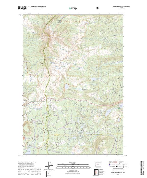 Three Fingered Jack, OR — USGS 7.5-minute topo (2024)
