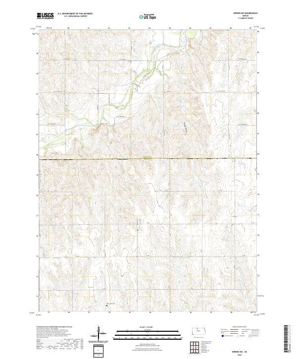 Kirwin SW, KS — USGS 7.5-minute topo (2022)