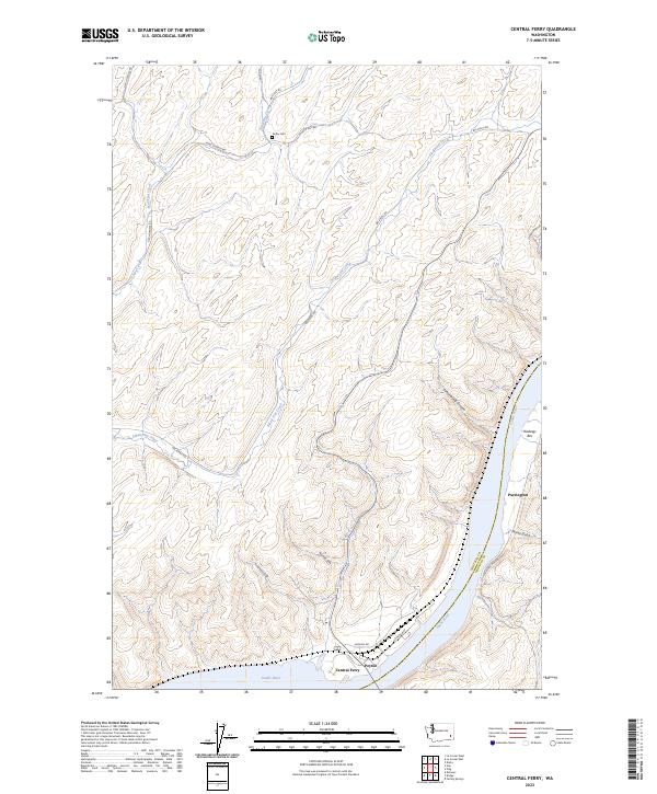 Central Ferry, WA — USGS 7.5-minute topo (2023)