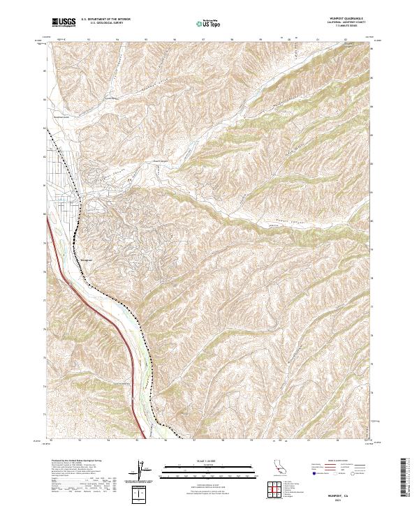 Wunpost, CA — USGS 7.5-minute topo (2021)