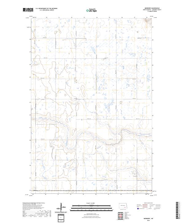 Medberry, ND — USGS 7.5-minute topo (2024)