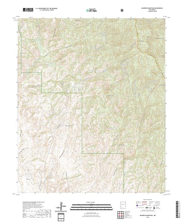 Maverick Mountain, NM — USGS 7.5-minute topo (2023)