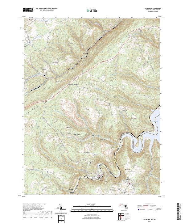 Kitzmiller, MD-WV — USGS 7.5-minute topo (2023)