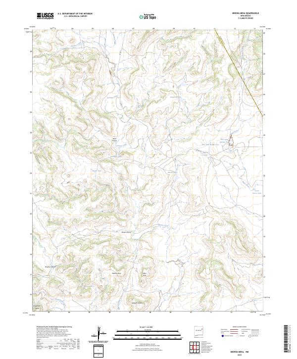 Medina Mesa, NM — USGS 7.5-minute topo (2023)