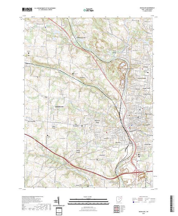 Massillon, OH — USGS 7.5-minute topo (2023)