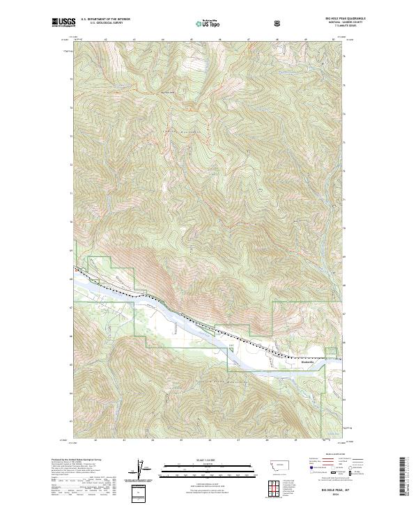 Big Hole Peak, MT — USGS 7.5-minute topo (2024)