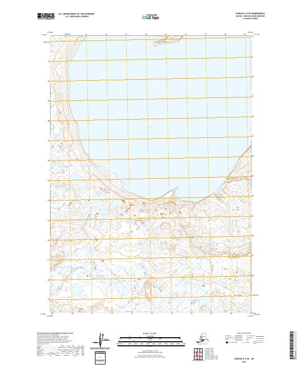 Karluk A-2 SE, AK — USGS 7.5-minute topo (2021)
