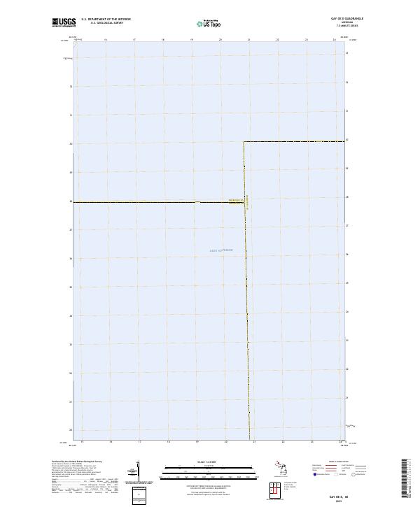 Gay OE E, MI — USGS 7.5-minute topo (2023)