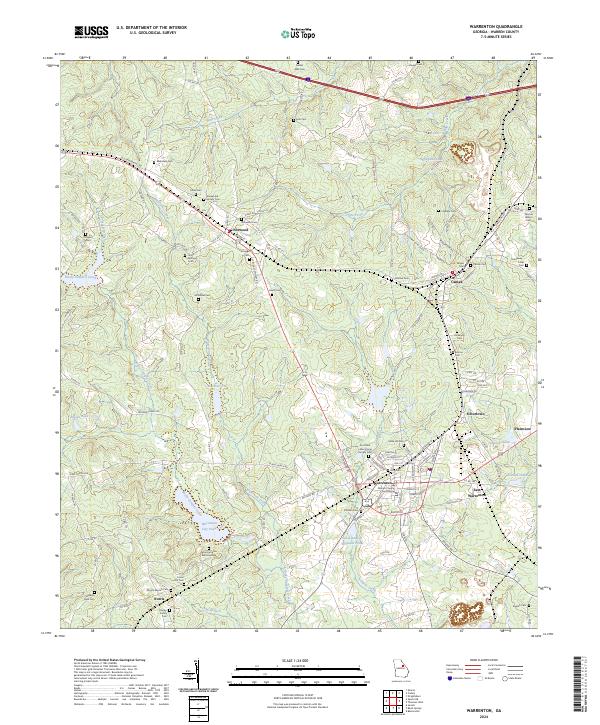 Warrenton, GA — USGS 7.5-minute topo (2024)