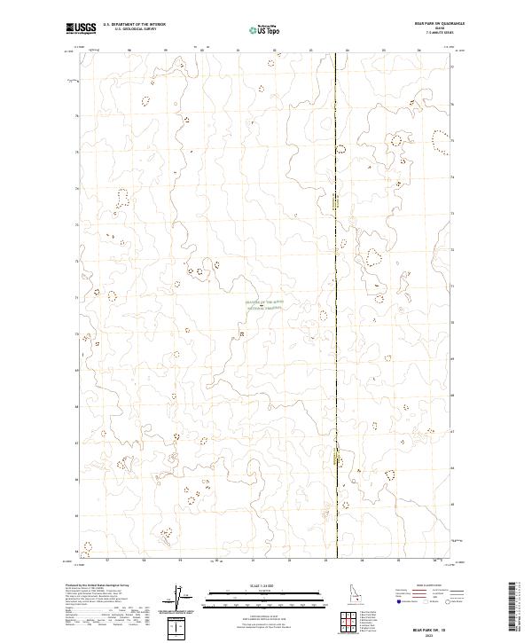 Bear Park SW, ID — USGS 7.5-minute topo (2023)
