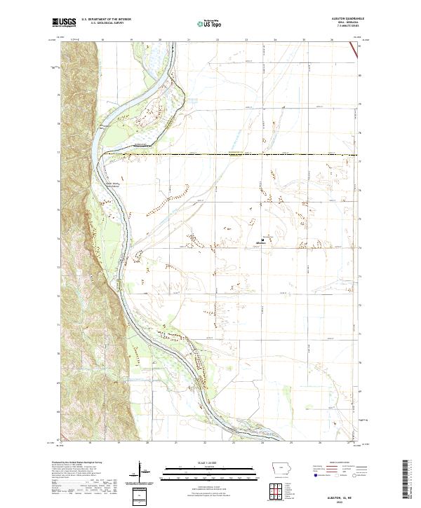 Albaton, IA-NE — USGS 7.5-minute topo (2022)