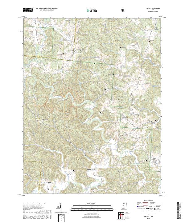 Patriot, OH — USGS 7.5-minute topo (2023)