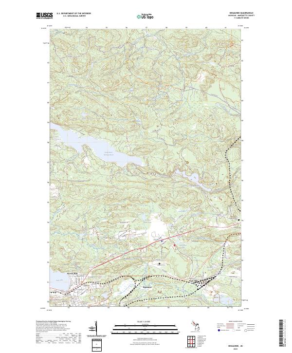 Negaunee, MI — USGS 7.5-minute topo (2023)