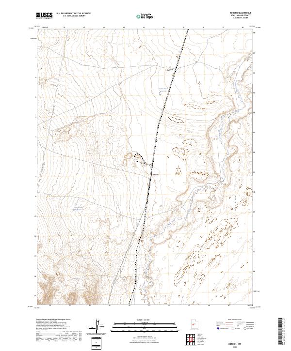 Borden, UT — USGS 7.5-minute topo (2023)