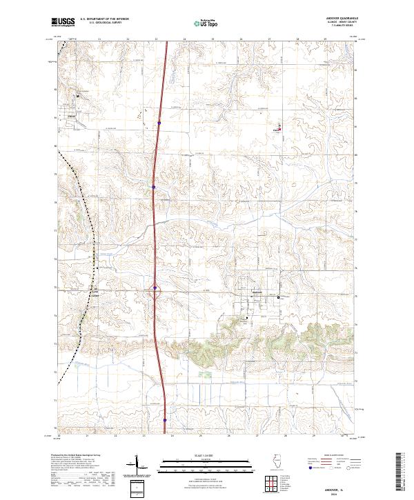 Andover, IL — USGS 7.5-minute topo (2024)