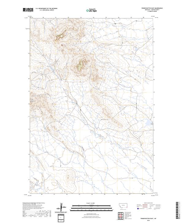 Finger Buttes East, MT — USGS 7.5-minute topo (2024)