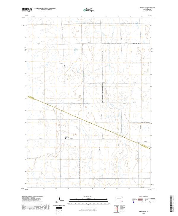Armour SW, SD — USGS 7.5-minute topo (2021)