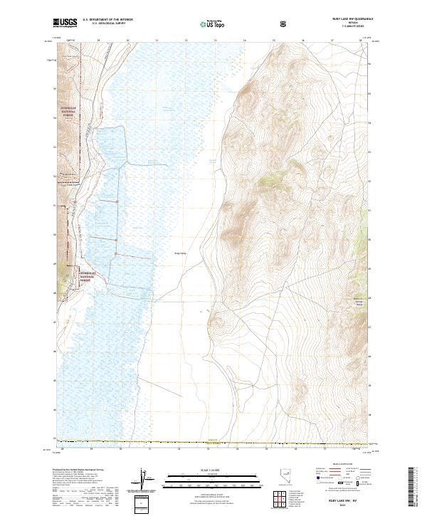 Ruby Lake NW, NV — USGS 7.5-minute topo (2021)