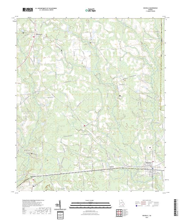 Nicholls, GA — USGS 7.5-minute topo (2024)
