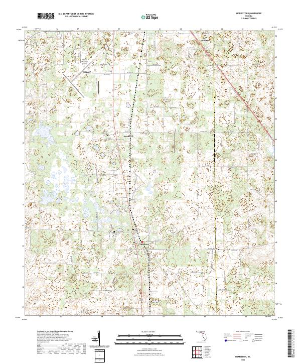 Morriston, FL — USGS 7.5-minute topo (2024)