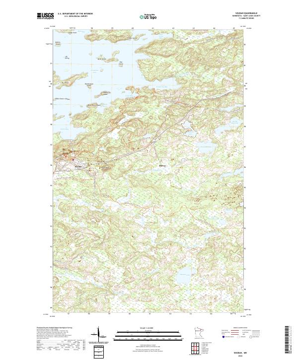 Soudan, MN — USGS 7.5-minute topo (2022)