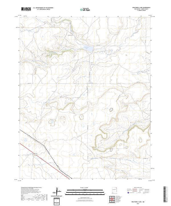 Weatherly Lake, NM — USGS 7.5-minute topo (2023)