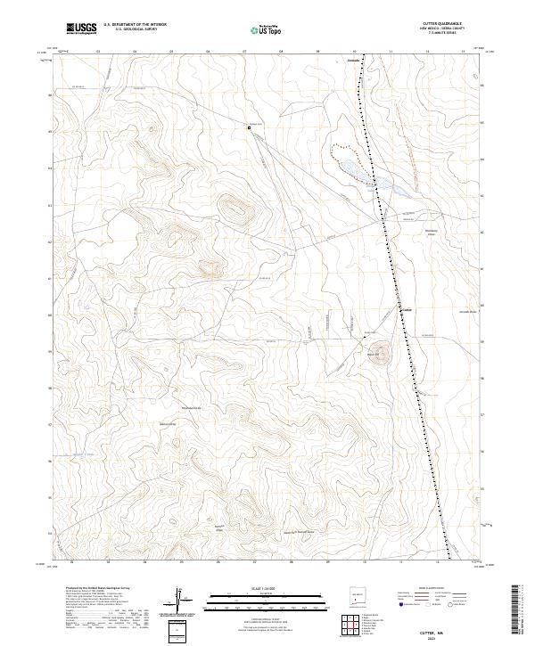 Cutter, NM — USGS 7.5-minute topo (2023)